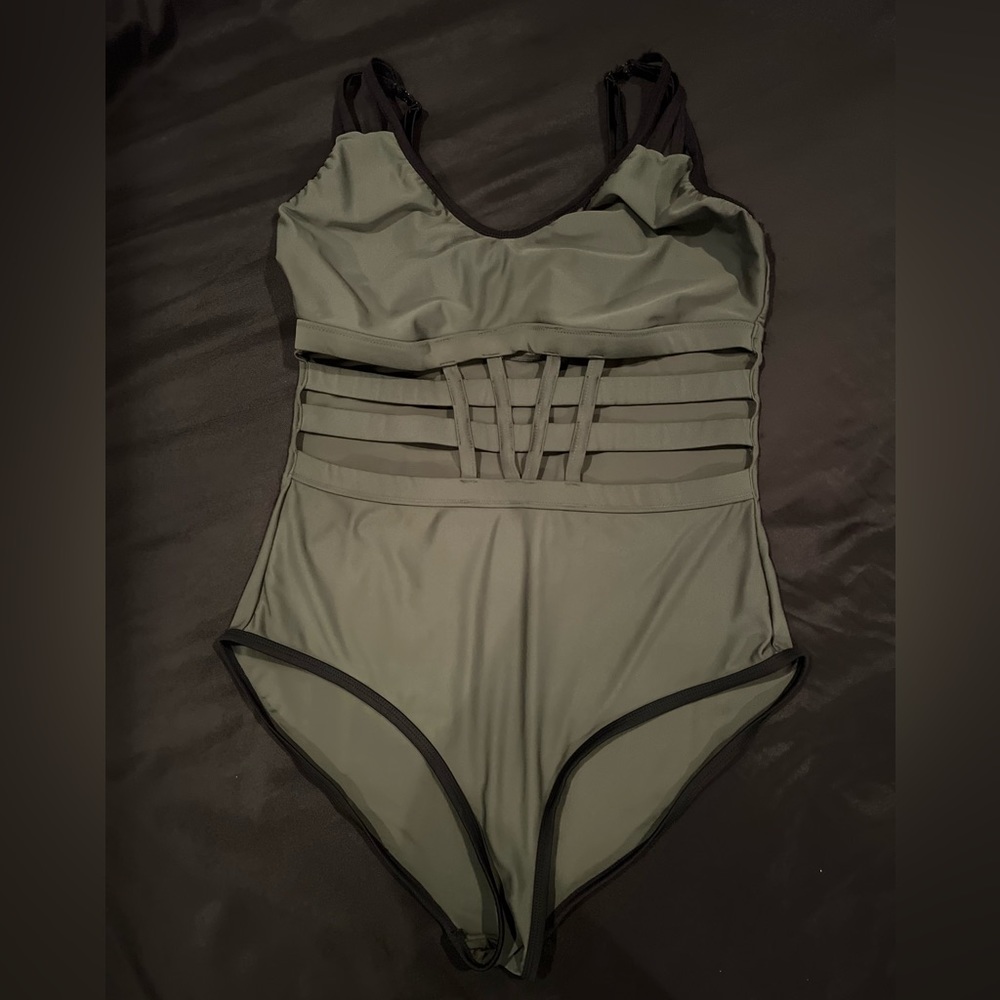 Cage one piece -Olive Green 2X